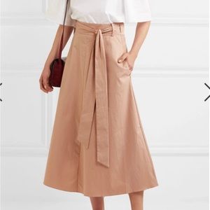 Tibi Poplin Wrap Skirt